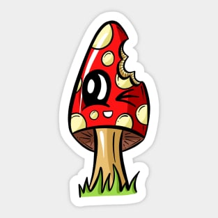 Magic Mushroom - Taken A Nibble Sticker